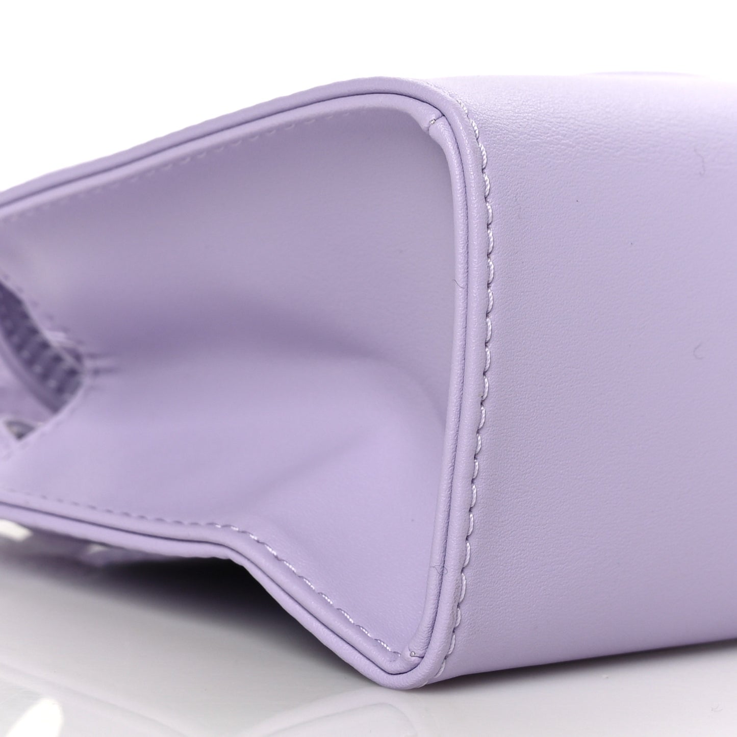 Vegan Leather Small Shopping Bag Lavender