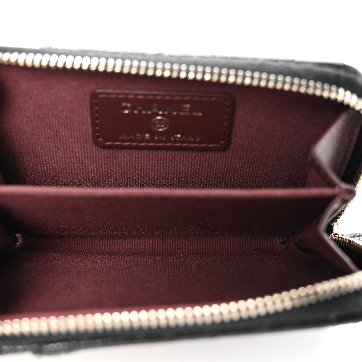 Chanel Caviar Quilted Zip Card Holder Black 5 of 7