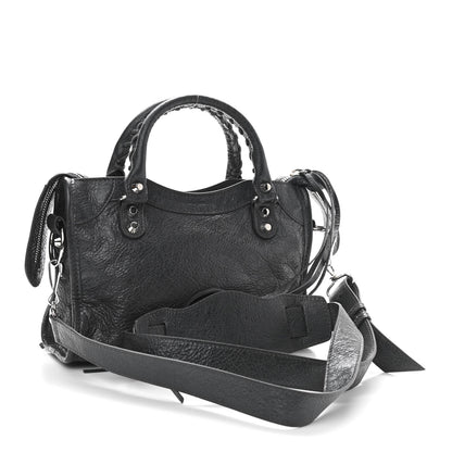 Balenciaga Agneau Classic Silver Hardware Mini City Gris Fossile 3 of 10