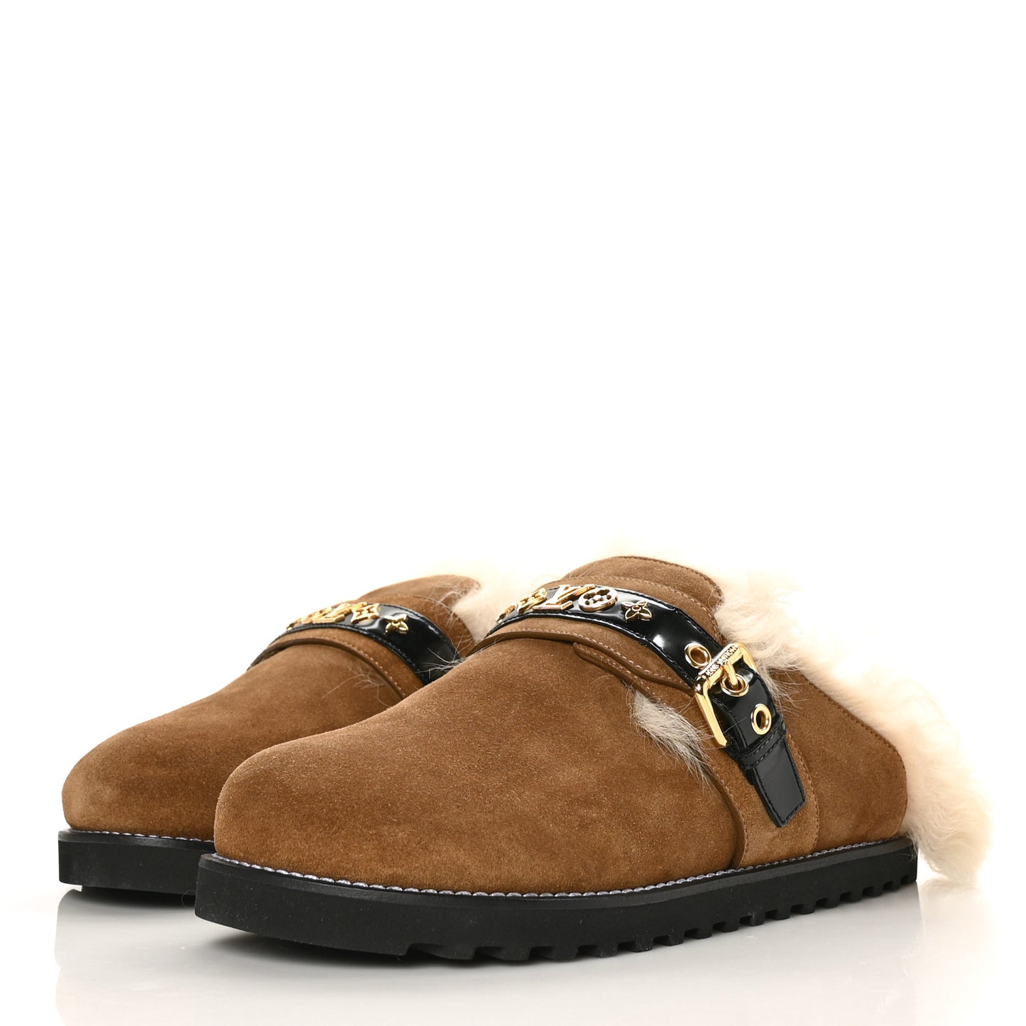Suede Winterbreak Clogs 40 Cognac