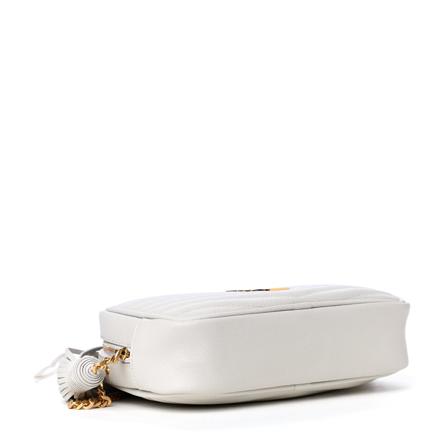 Saint Laurent Grain De Poudre Matelasse Monogram Mini Lou Camera Bag Crema Soft 4 of 4