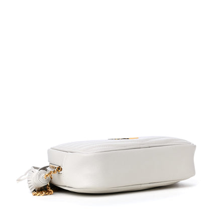 Saint Laurent Grain De Poudre Matelasse Monogram Mini Lou Camera Bag Crema Soft 4 of 4