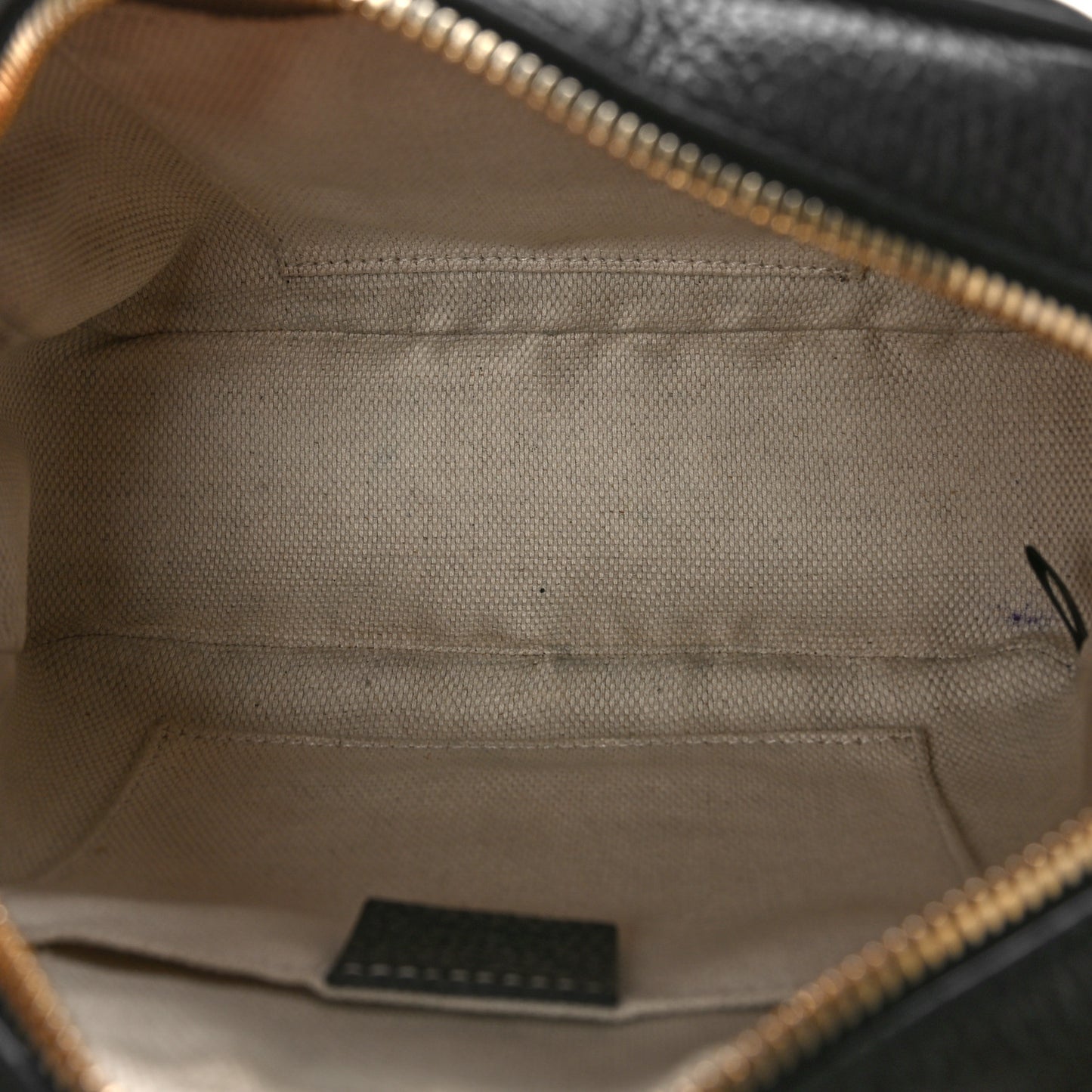 Pebbled Calfskin Small Soho Disco Bag Black