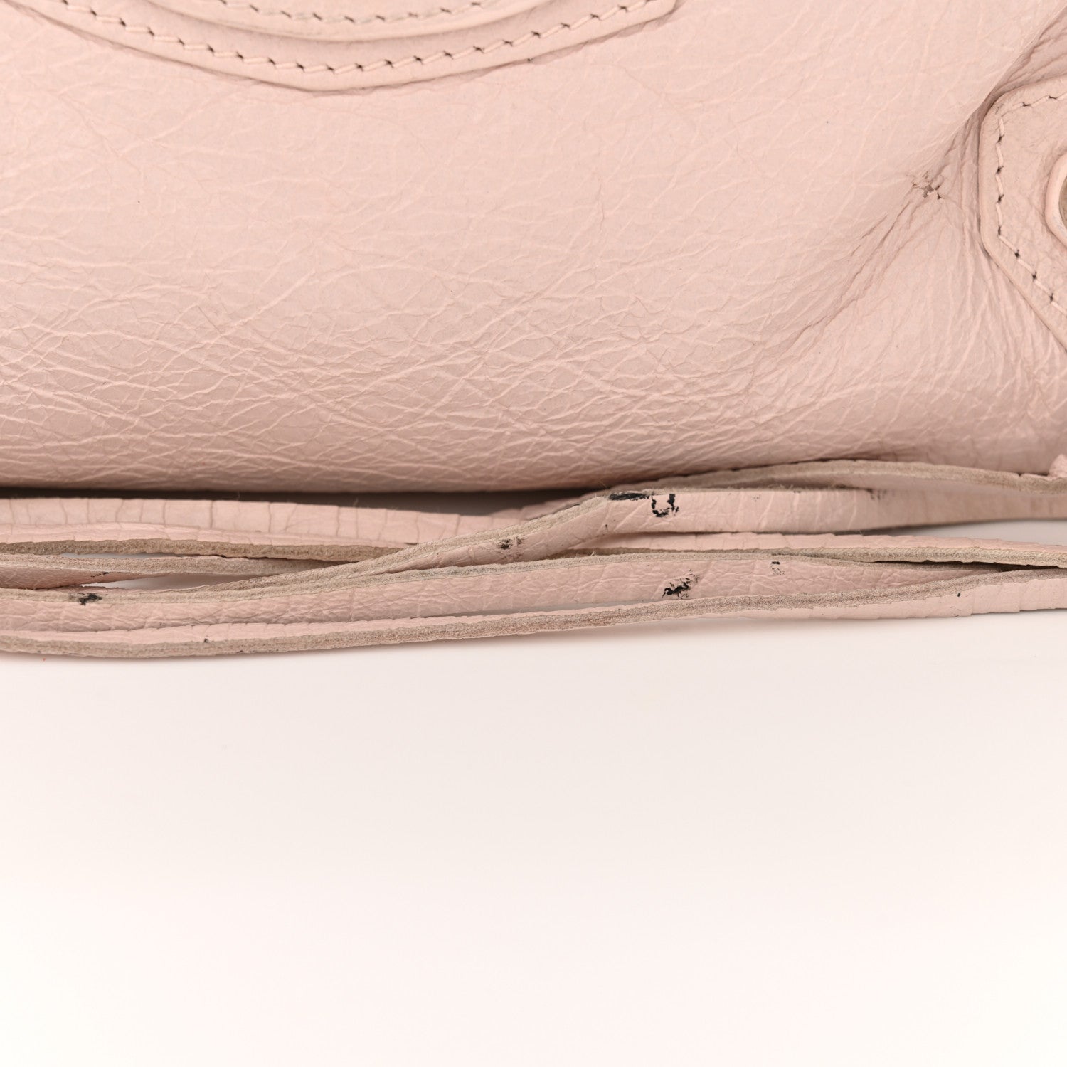 Balenciaga Agneau Classic Silver Hardware S City Logo Strap Light Rose White 15 of 20