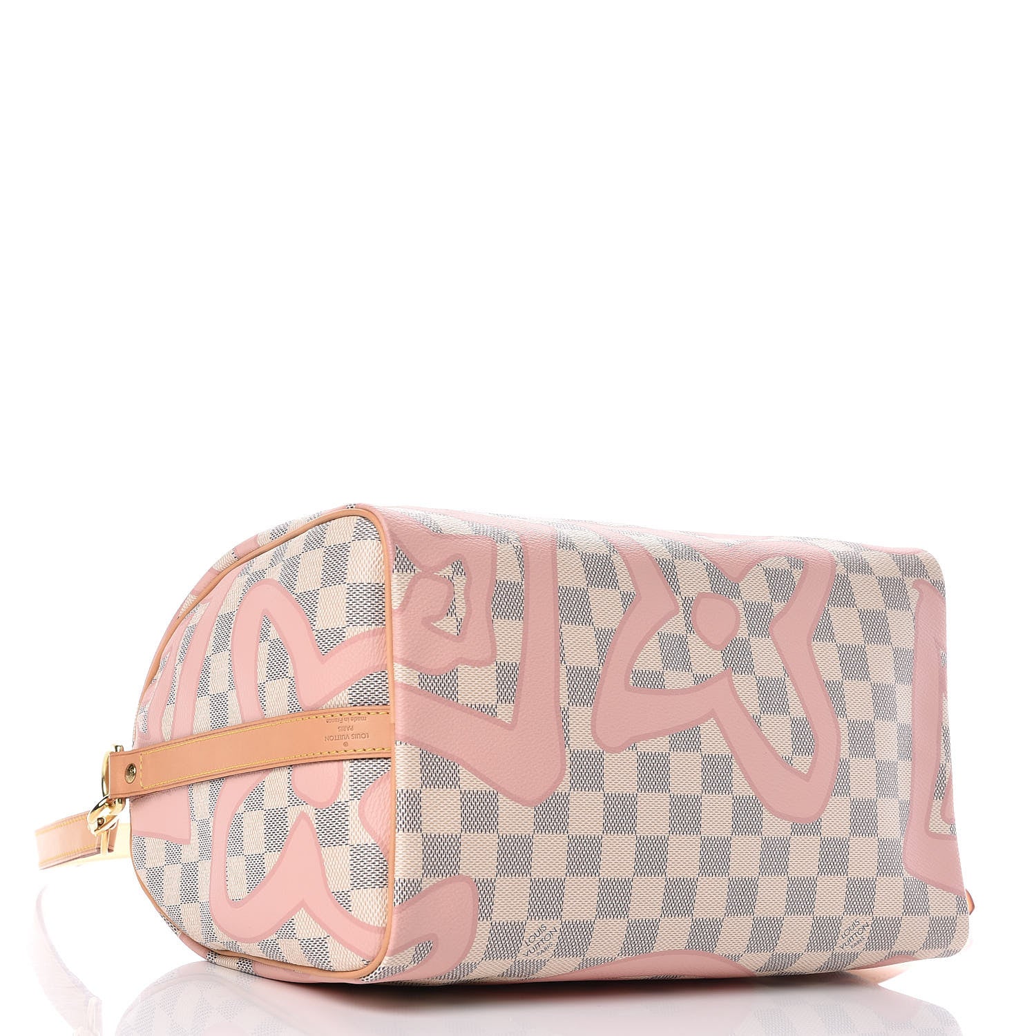 Louis Vuitton Damier Azur Tahitienne Speedy Bandouliere 30 Rose Ballerine 4 of 9