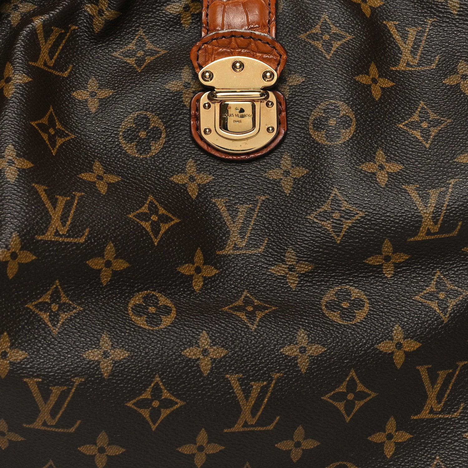Louis Vuitton Monogram Alligator Trim Mahina XL 7 of 9