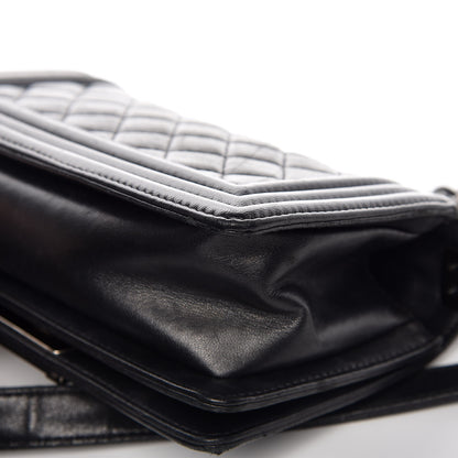 Chanel Lambskin Quilted Small Boy Flap Black 13 of 14