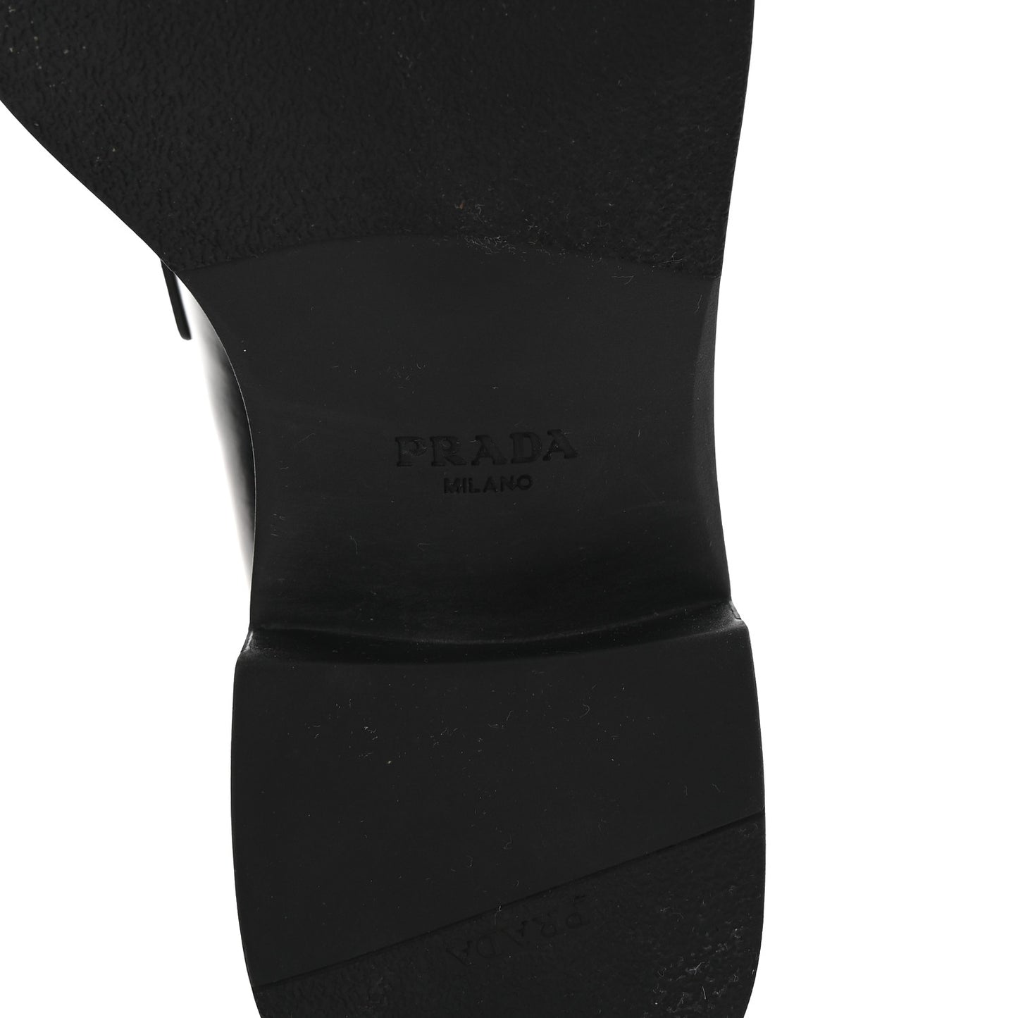 Spazzolato Metal Triangle Logo 50mm Loafers 36 Black