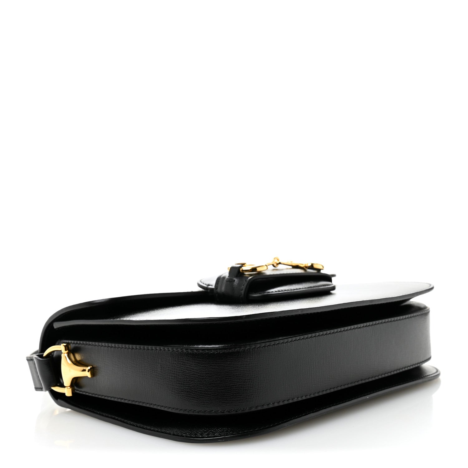Gucci Azalea Calfskin Horsebit 1955 Shoulder Bag Black 4 of 10