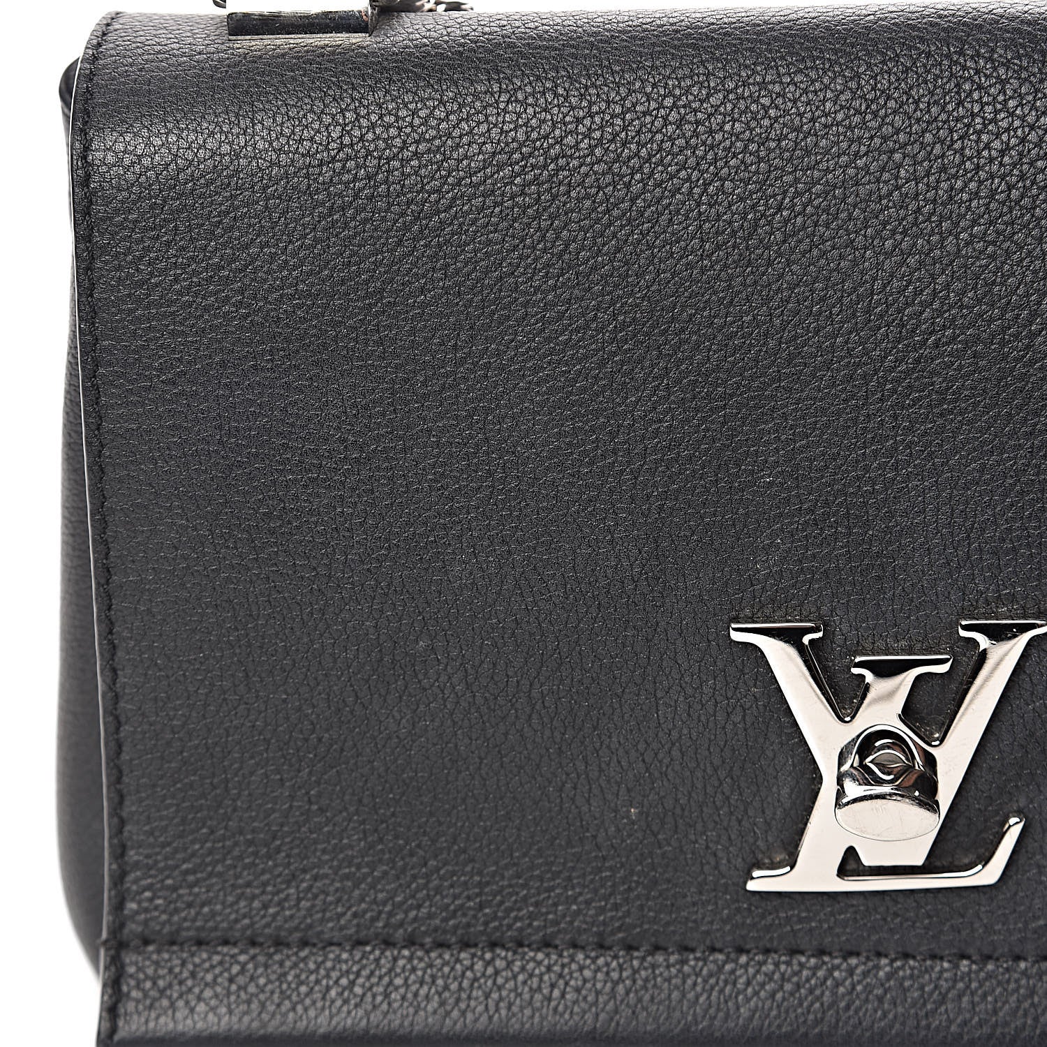 Louis Vuitton Calfskin Lockme II Chain Bag BB Black 11 of 17
