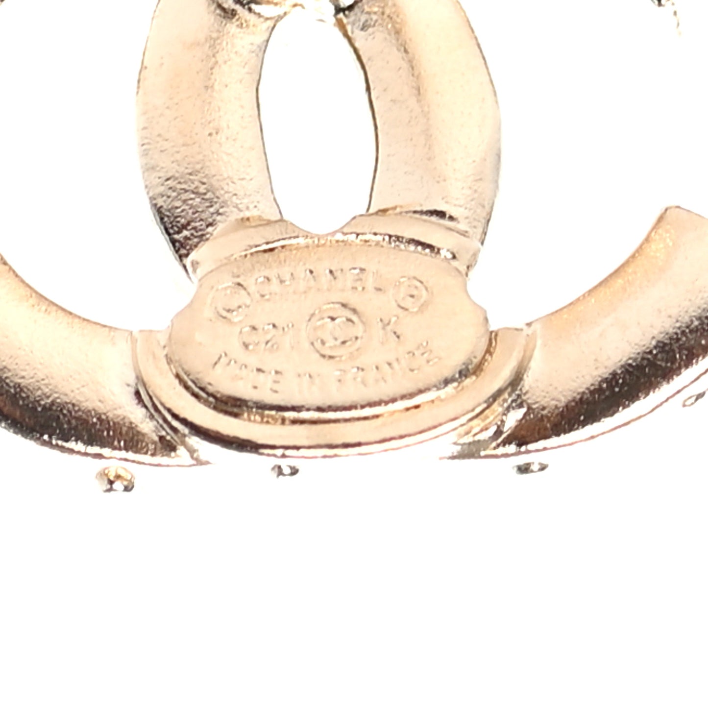 Crystal CC Earrings Gold