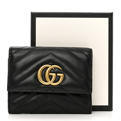 Gucci Calfskin Matelasse GG Marmont Wallet Black 9 of 9