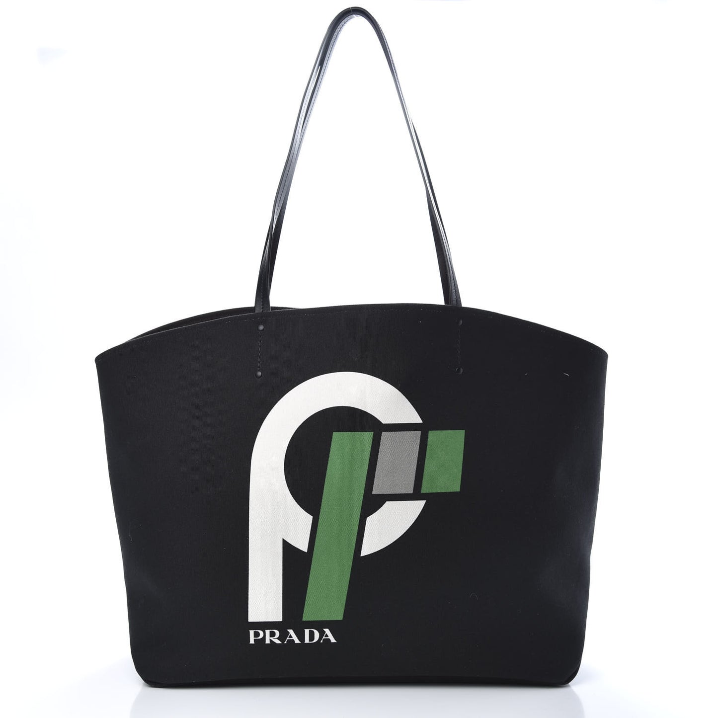 Canvas Racing Logo Tote Black