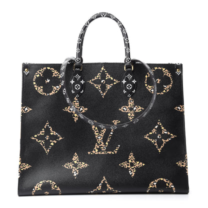 Louis Vuitton Monogram Giant Jungle Onthego GM Black 1 of 12