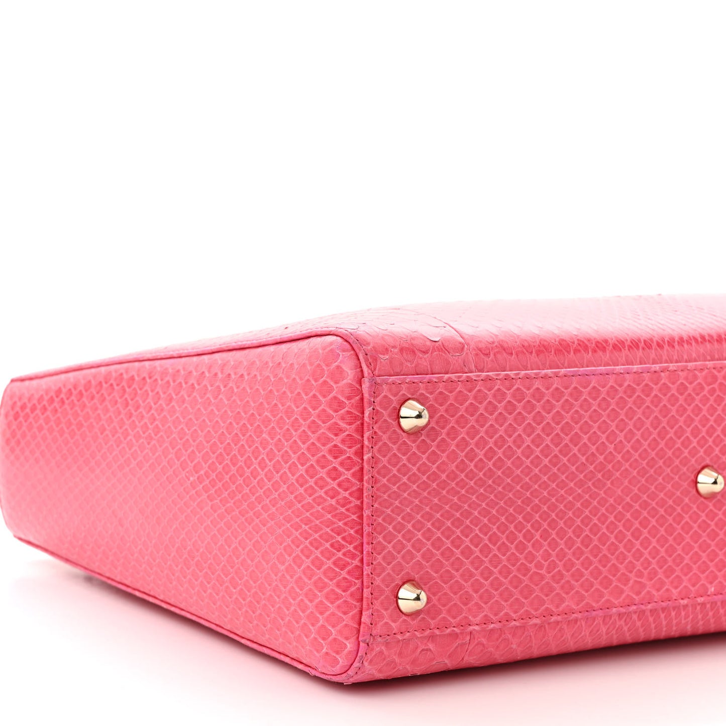 Snakeskin Large Lady Dior Pink