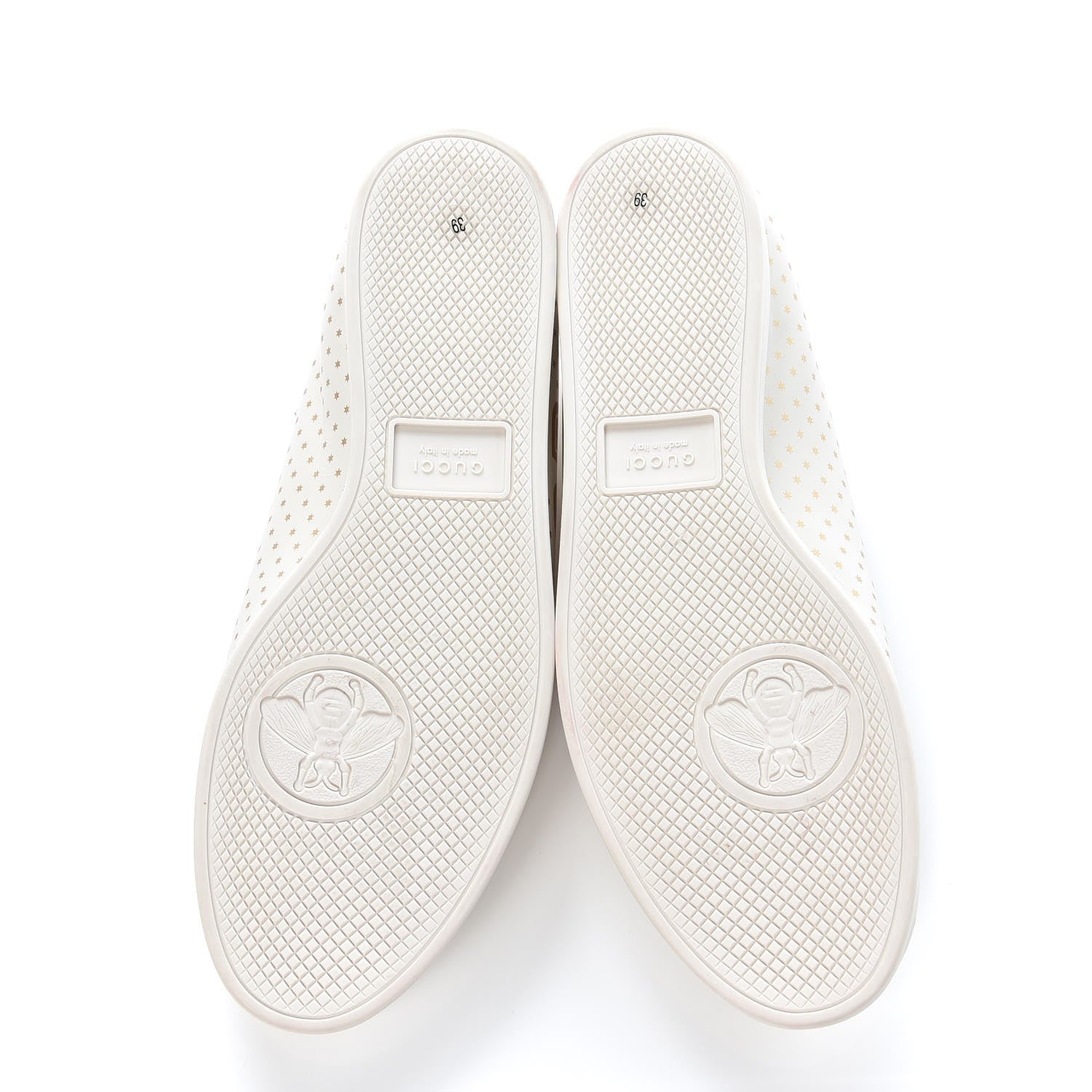 Gucci X SEGA Calfskin GUCCY Stars Womens Falacer Sneakers 39 White 5 of 11