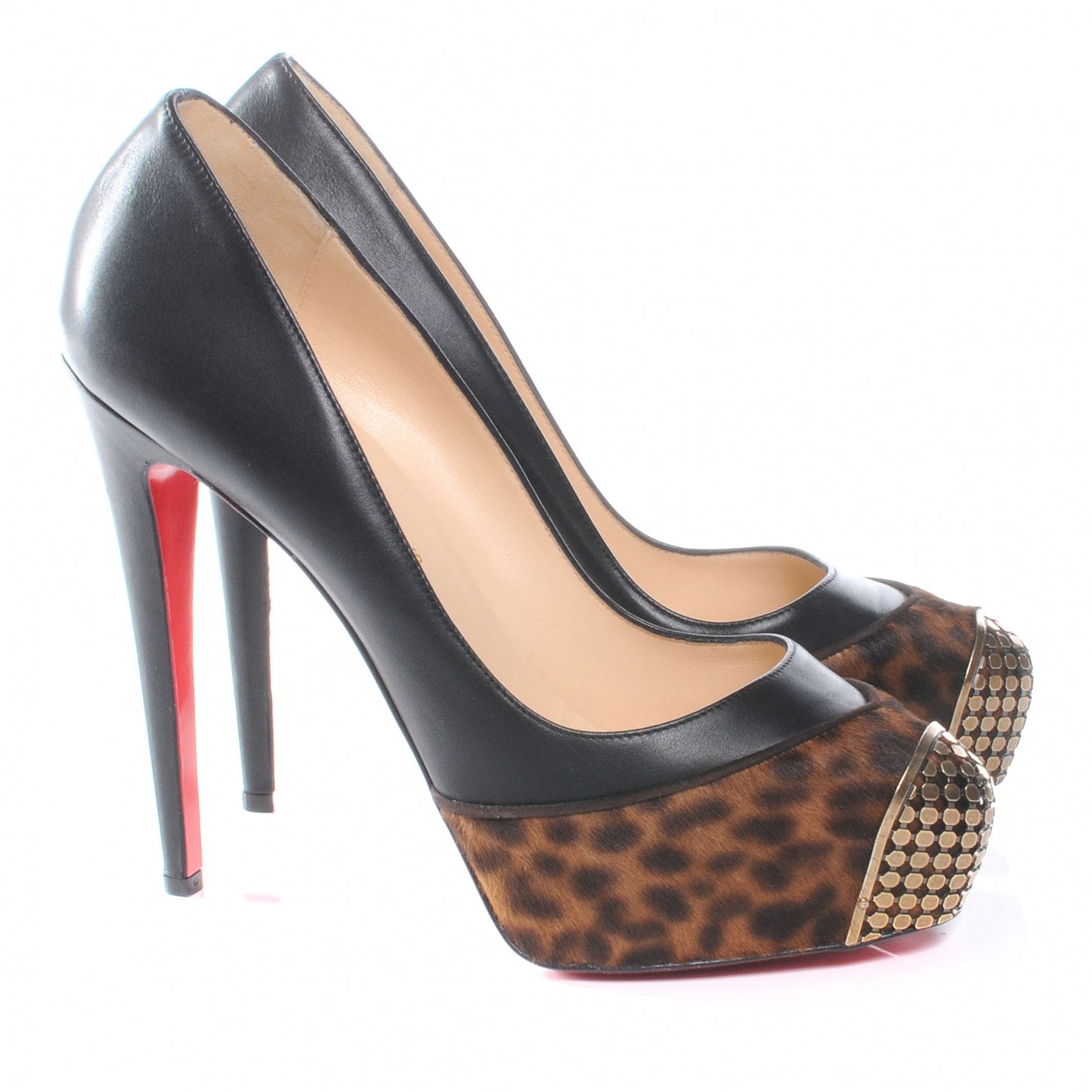 Calf Hair Leopard Mini Chad Maggie 140 Pumps 40