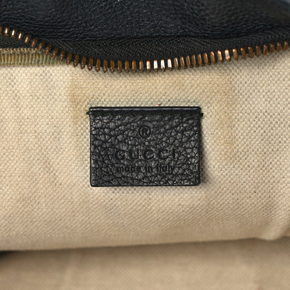 Gucci Grained Calfskin Logo Belt Bag Black 5 of 12