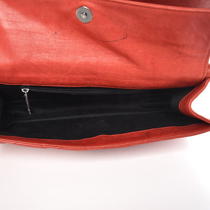 Chanel Washed Lambskin Jumbo Take Away Flap Black Dark Red 5 of 10
