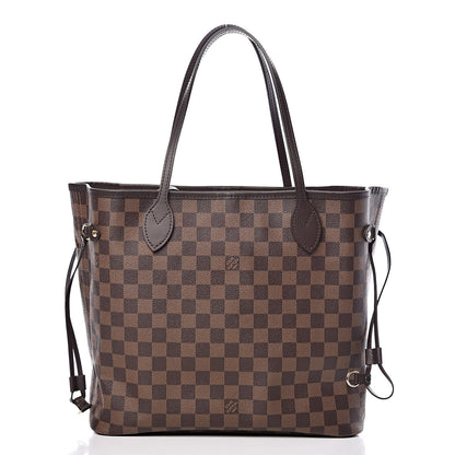 Louis Vuitton Damier Ebene Neo Neverfull MM Rose Ballerine 3 of 12