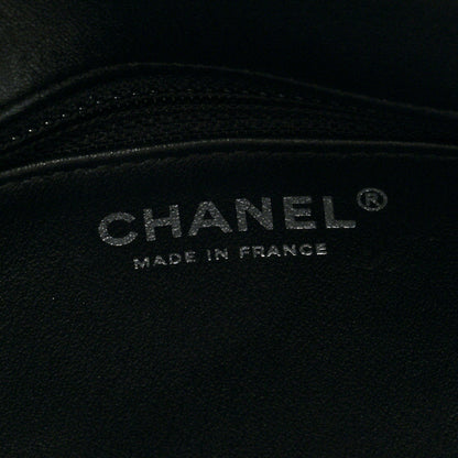 Chanel Lambskin Quilted Flap Clutch Black 6 of 7