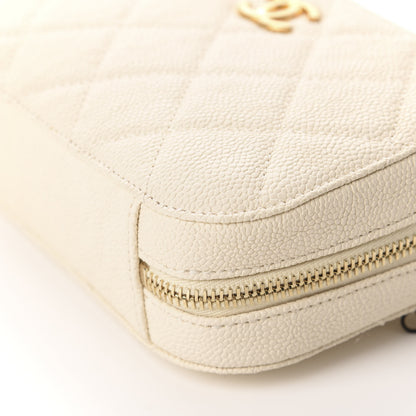 Chanel Caviar Quilted Flap Waist Bag White 7 of 10
