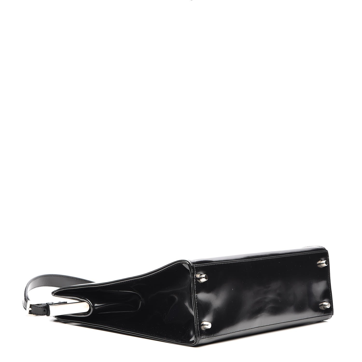 Prada Spazzolato Logo Print Framed Bag Nero Black 4 of 7