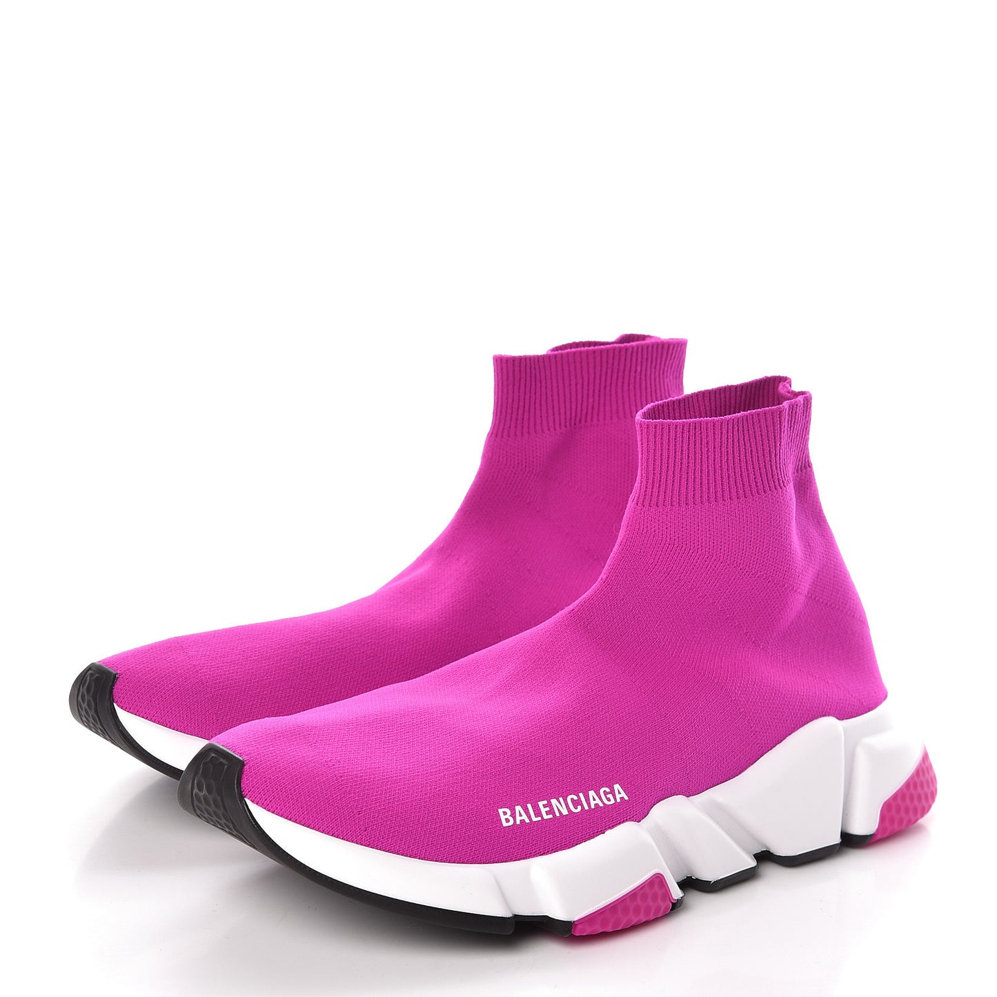 Neoprene Knit Womens Speed Sneakers 42 Fuchsia