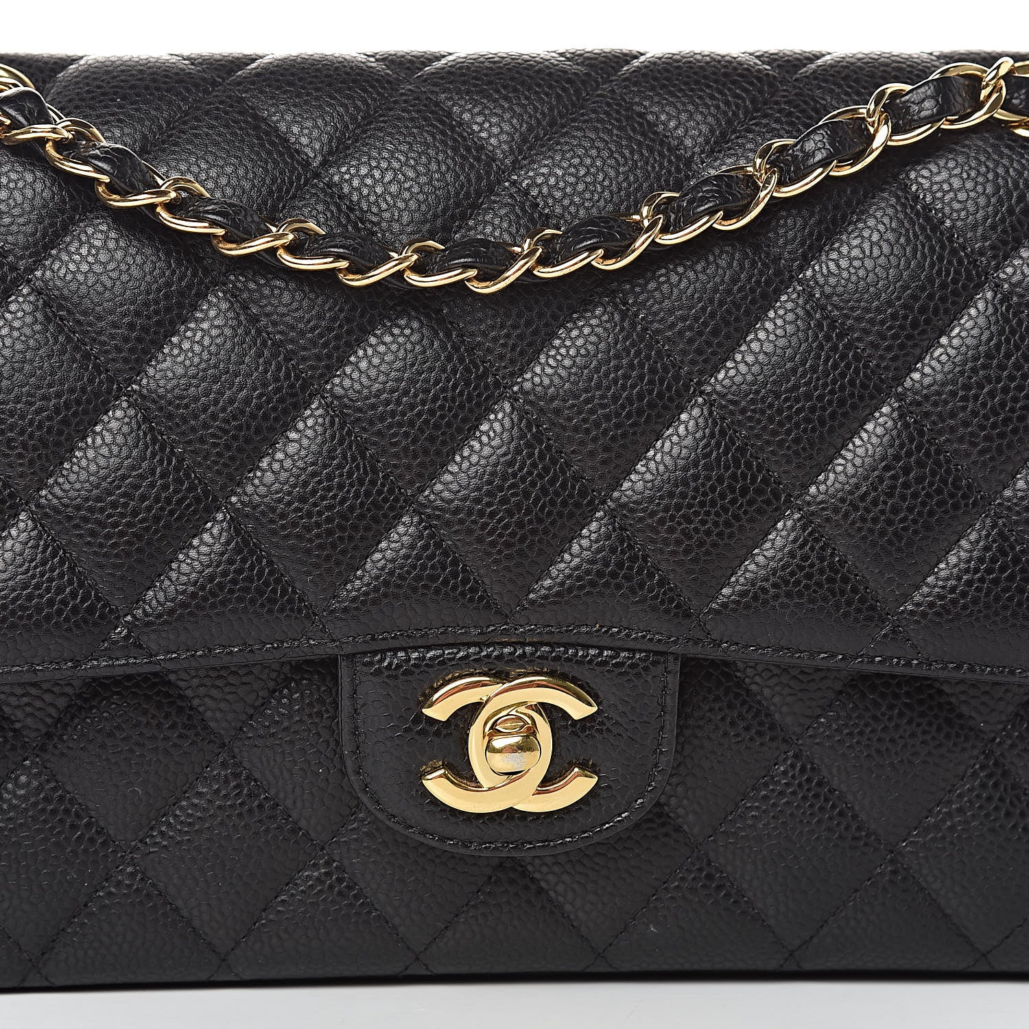 Chanel Caviar Quilted Medium Double Flap Black 13 of 13