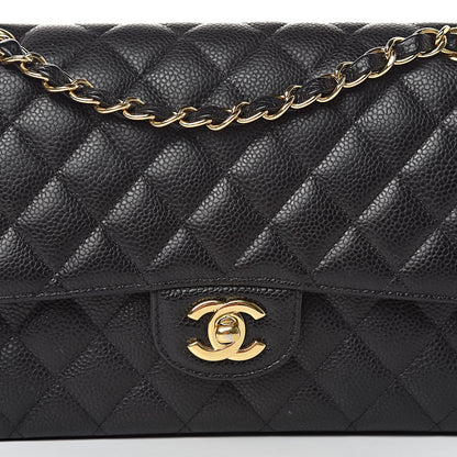 Chanel Caviar Quilted Medium Double Flap Black 13 of 13