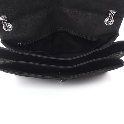 Chanel Iridescent Caviar Quilted Medium Lady Pearly Flap Black 5 of 11