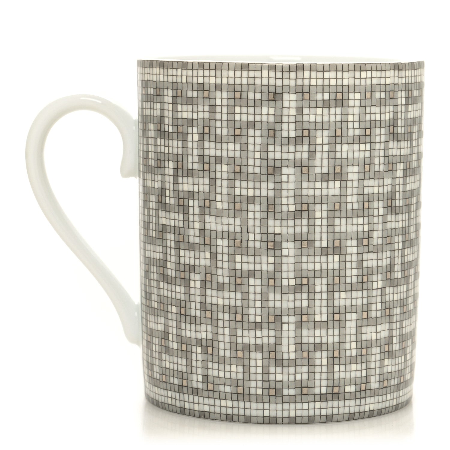 Hermes Porcelain Mosaique au 24 Mug Platinum 1 of 7