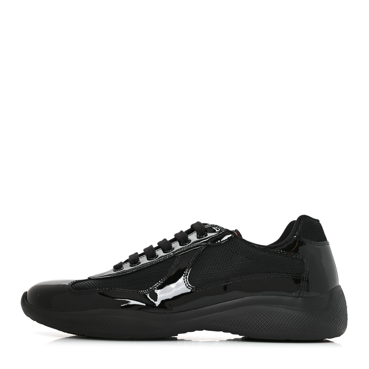 Patent Mens America's Cup Patchwork Sneakers 11 Black