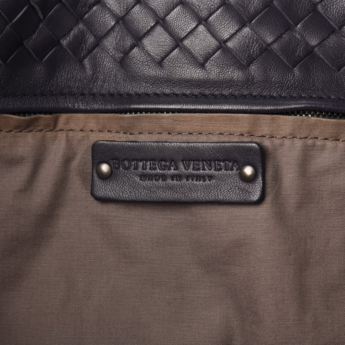 Nappa Intrecciato Large Capri Tote Ink