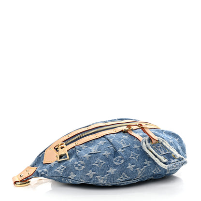 Louis Vuitton Monogram Denim High Rise Bumbag Blue 4 of 9