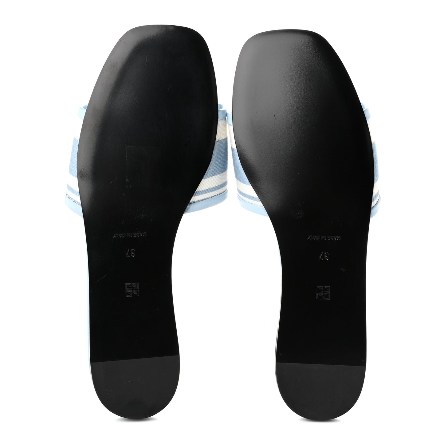 Canvas 4G Logo Mule Sandals 37 Blue