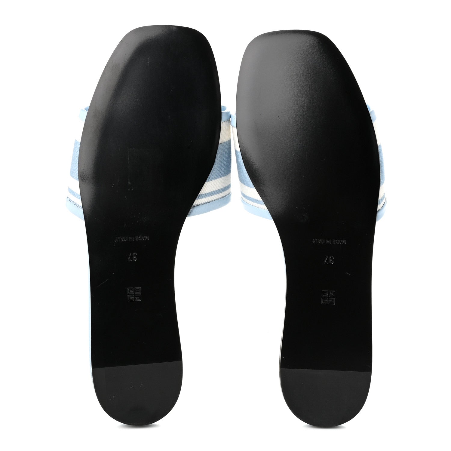 Givenchy Canvas 4G Logo Mule Sandals 37 Blue 6 of 9