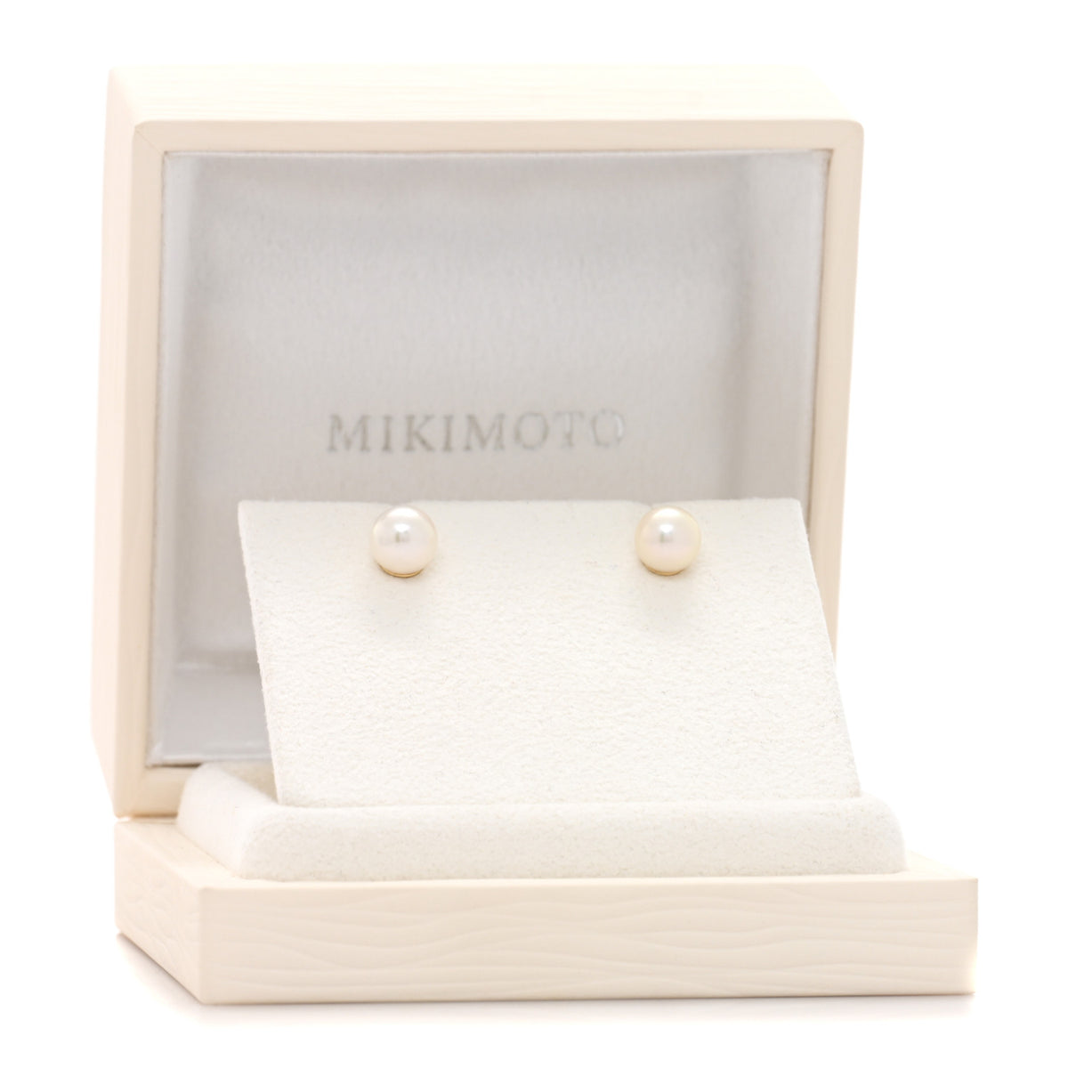 Mikimoto 18K Yellow Gold Akoya Pearl 7.5-8mm Stud Earrings 5 of 5