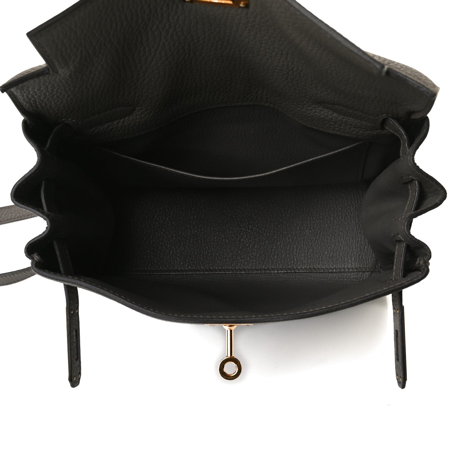 Hermes Taurillon Clemence Kelly Ado Backpack Etain 4 of 9