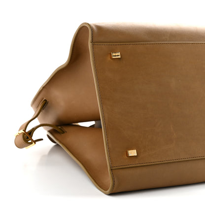 The Row Polished Saddle Calfskin Soft Margaux 15 Muschio 8 of 9