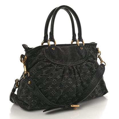 Louis Vuitton Denim Neo Cabby MM Black 2 of 8