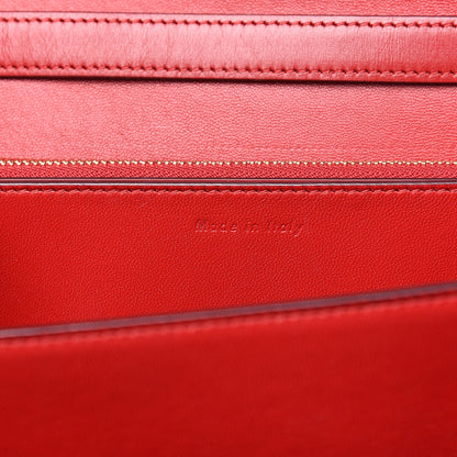 Celine Box Calfskin Medium Classic Box Flap Bag Red 5 of 11