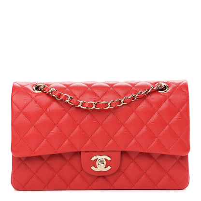 Chanel Caviar Quilted Medium Double Flap Red 1 of 9