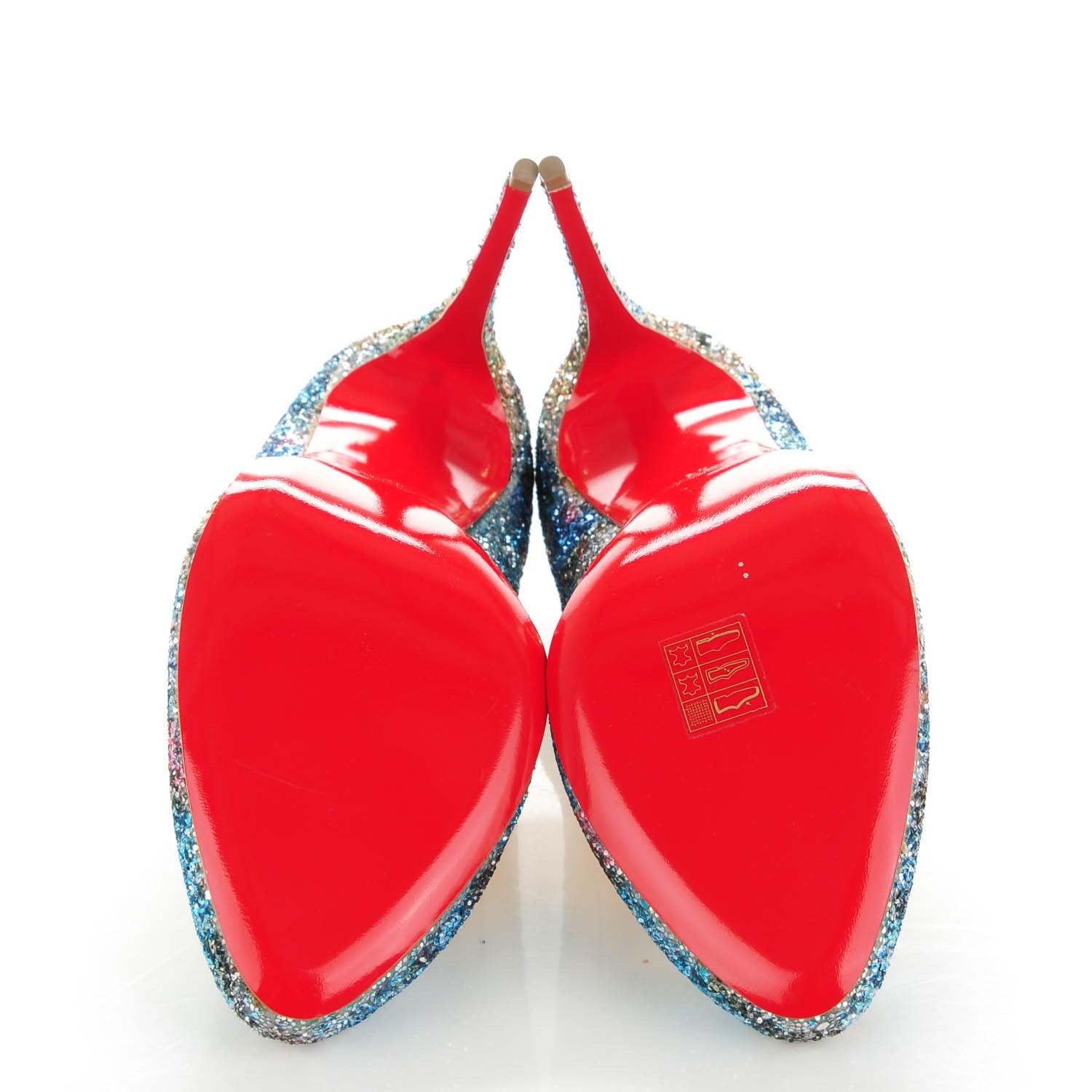 Christian Louboutin Glitter Dorissima 100 Pumps 42 Horizon Gold 5 of 9
