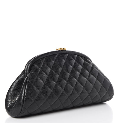 Chanel Caviar Quilted Timeless Clutch Black 3 of 8