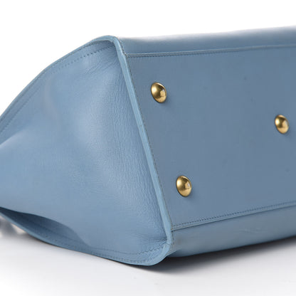 Saint Laurent Calfskin Small Classic Y Cabas Blue Glacier 8 of 10