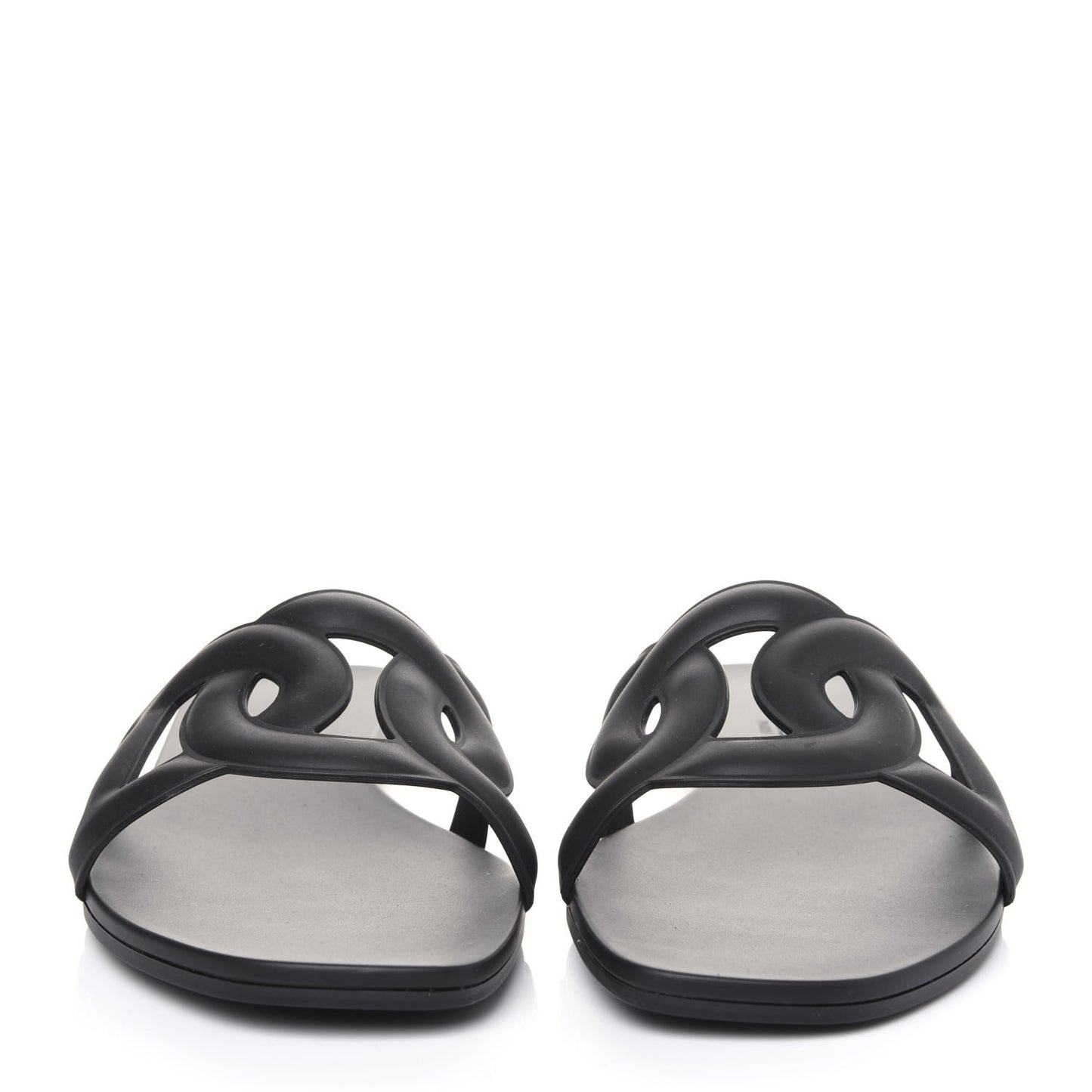 Rubber Aloha Sandals 39 Black