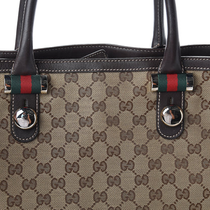 Gucci GG Monogram Medium Match Ball Tote Dark Brown 6 of 8