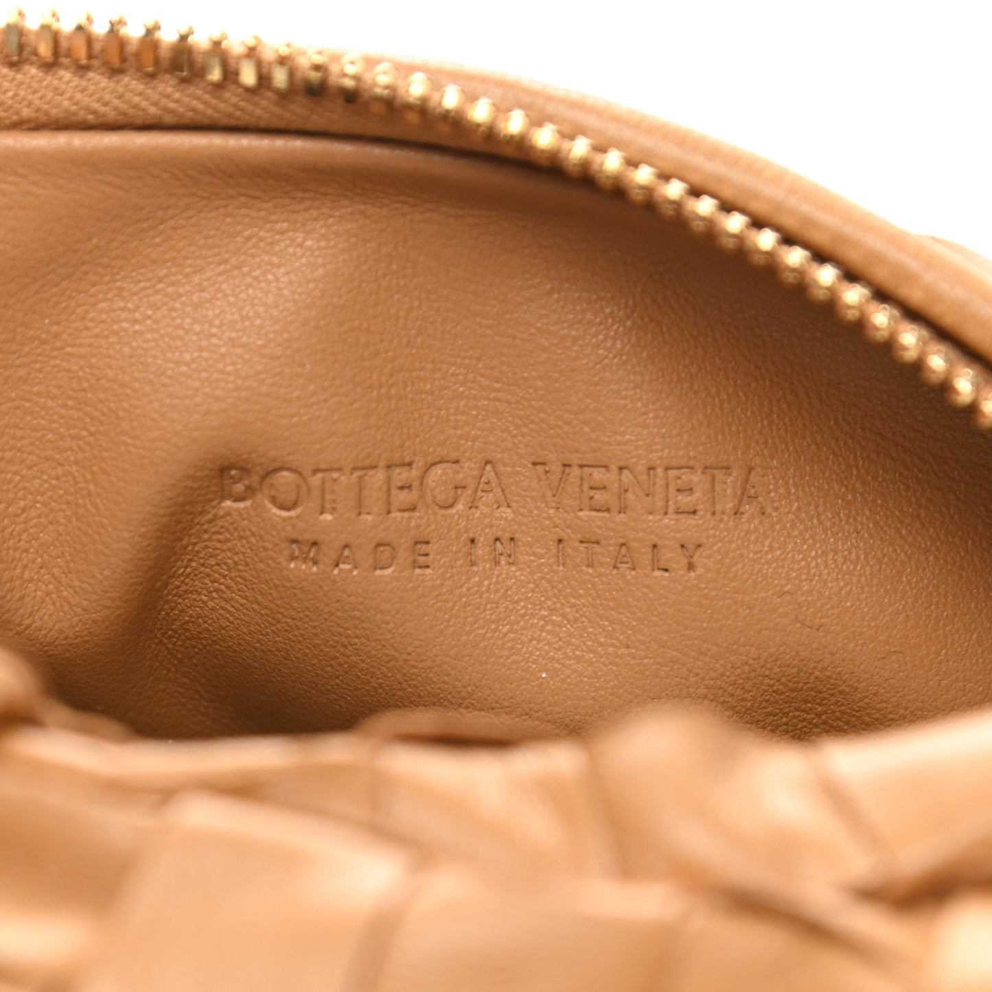 Nappa Intrecciato Mini Jodie Caramel