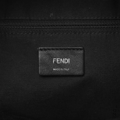 Fendi Nylon Vitello Dolce Elaphe Fox Fur Monster Eyes Backpack Black Natural Bordeaux Multicolor 6 of 10